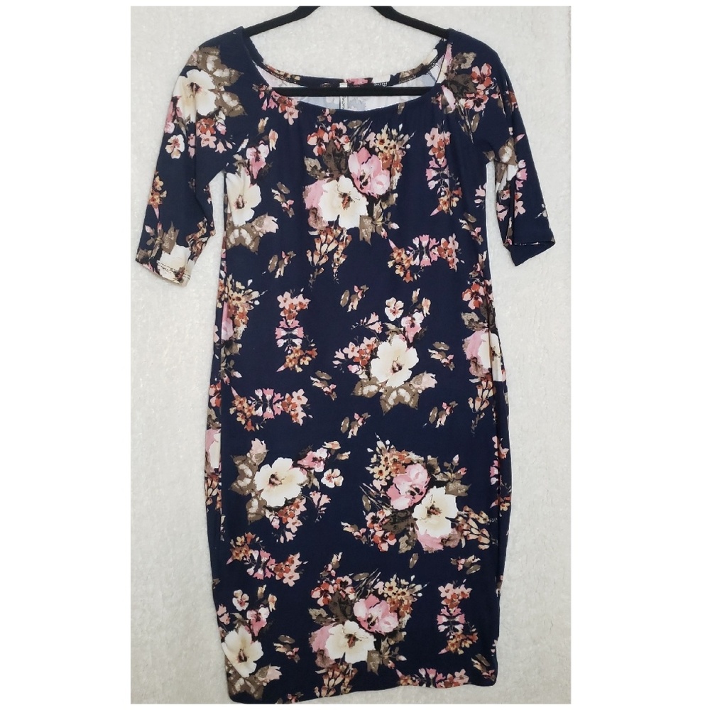 Motherbee Maternity | Floral Bodycon Dress